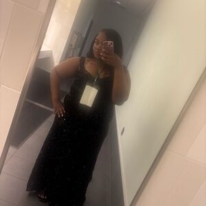 Fashion Nova Black Sequin dress